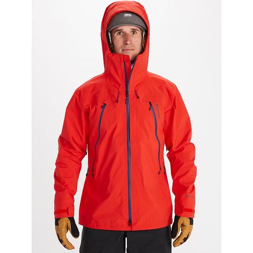 Marmot Alpinist Jackets - Mens Rain Jacket Red CA5429183 Canada